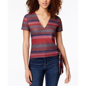 Self Esteem Juniors Striped Wrap Top